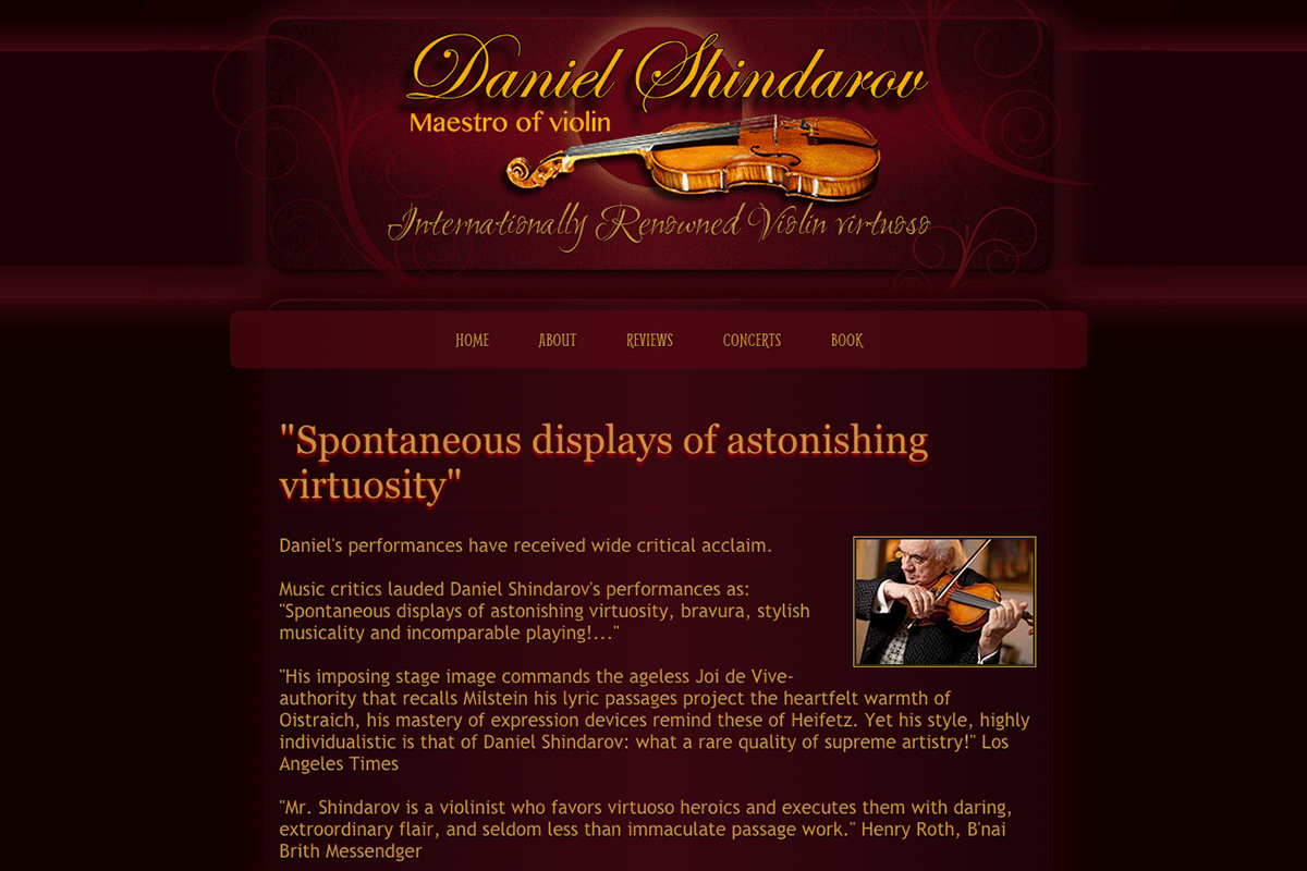 Daniel Shindarov official website