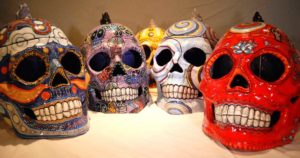 large skull cookie jars