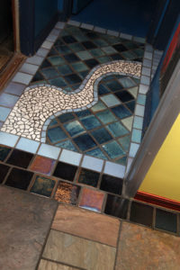 Mosaic entry floor