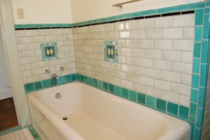 Bathroom custom deco tile